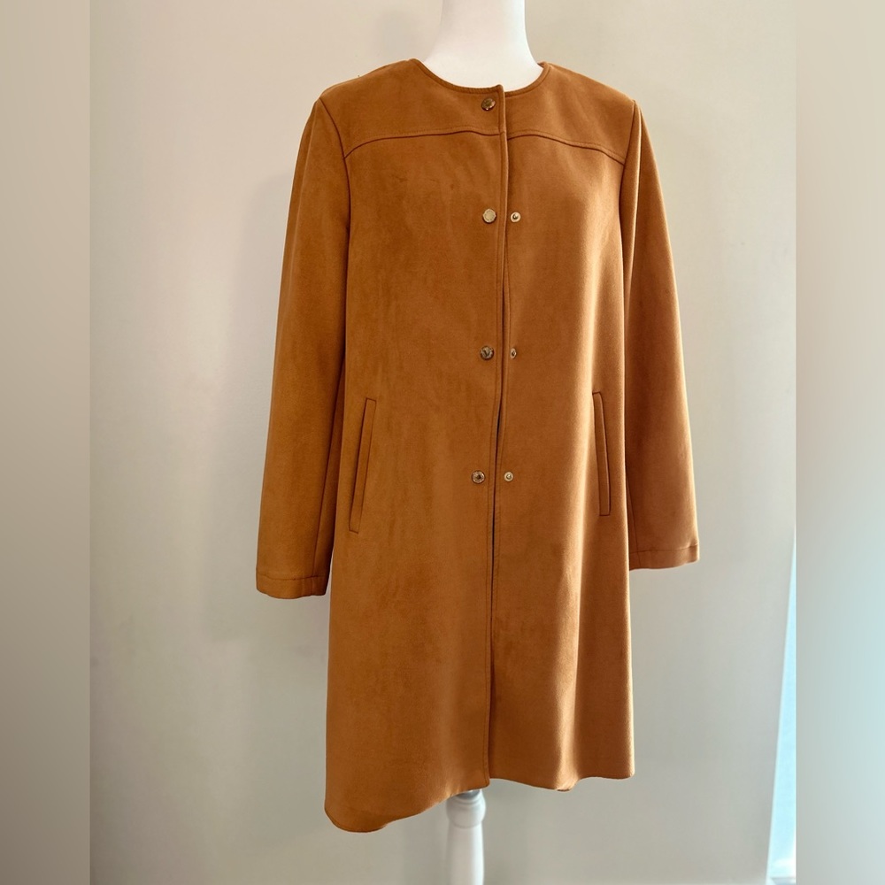 Marc New York suede jacket coat || M designer coat